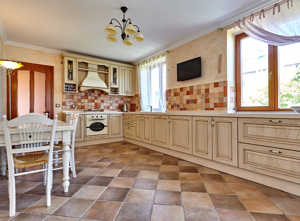 kitchen room floor tiles design