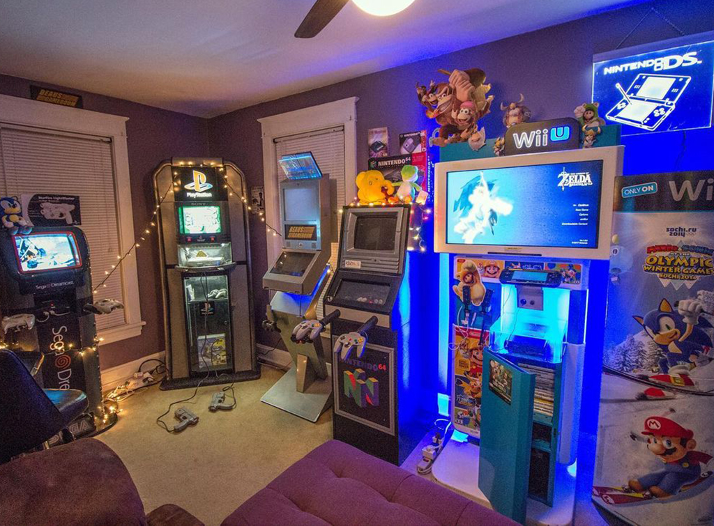  Gamer Room Decor-4 Sides Video Game- Themed Wooden