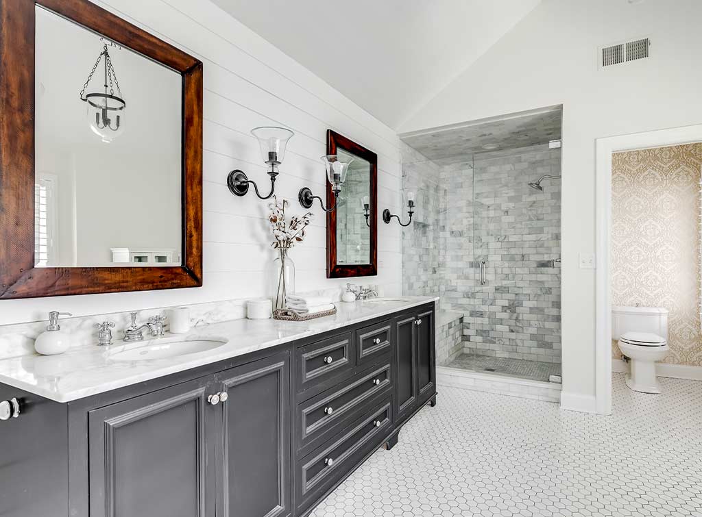 Grey Bathroom Vanity Pinterest