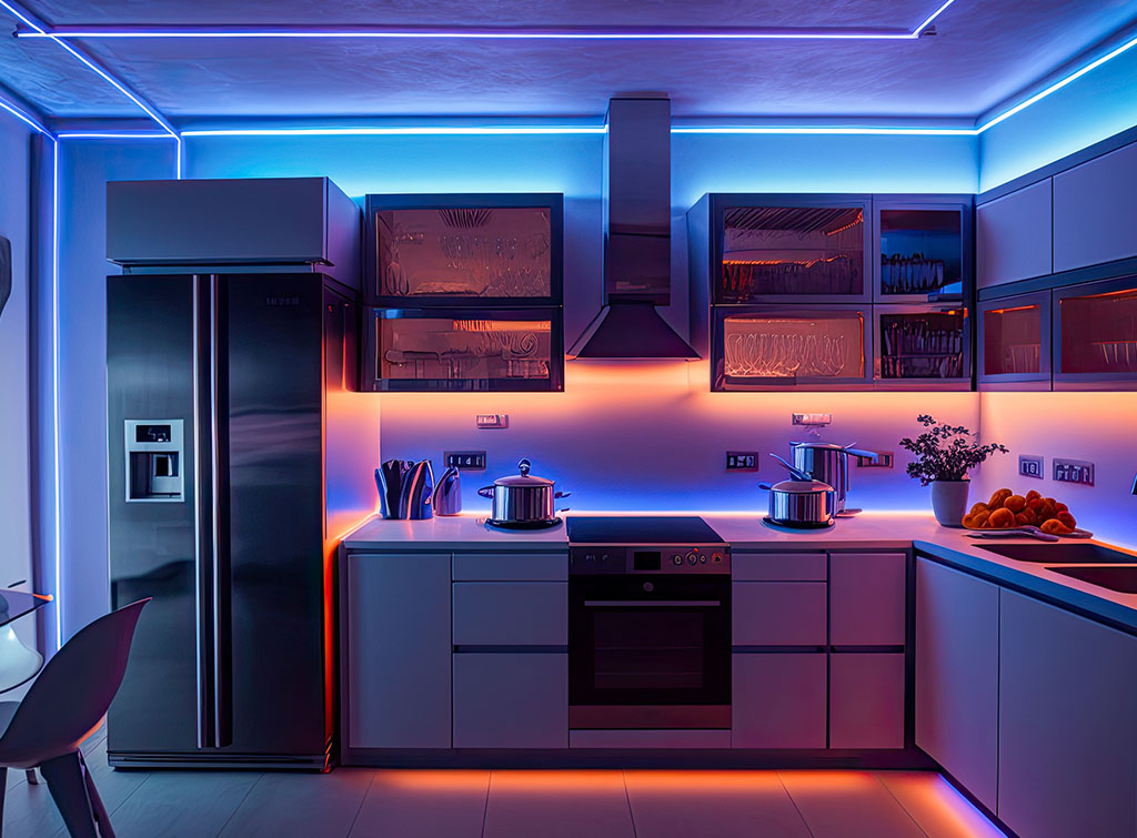 integrated kitchen lighting for low ceilings